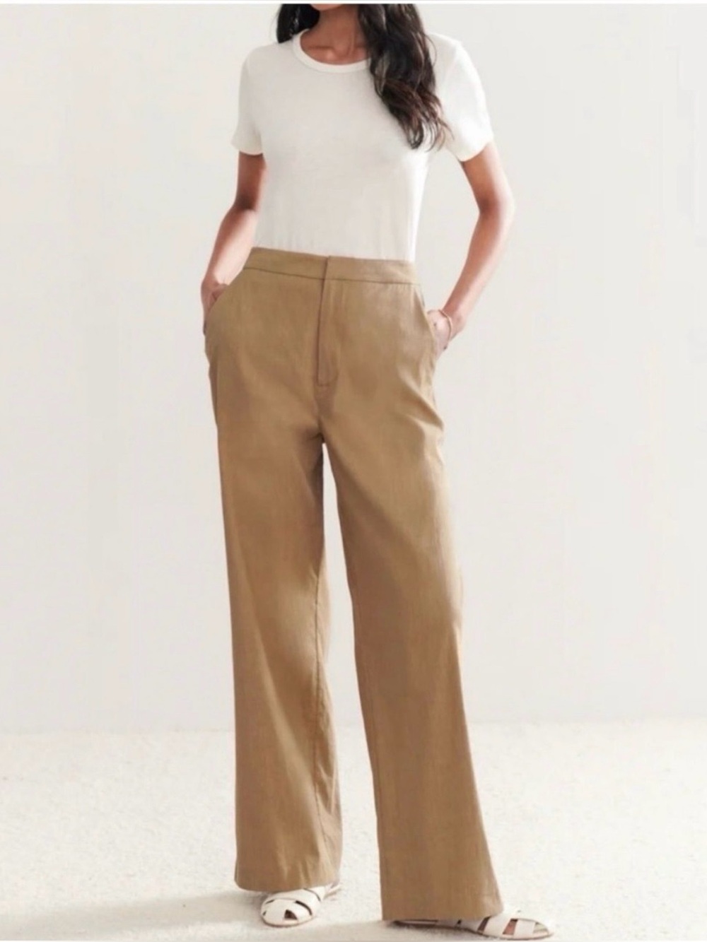 Jenni Kayne Keaton Wide Leg Perfect Suit Pants 10